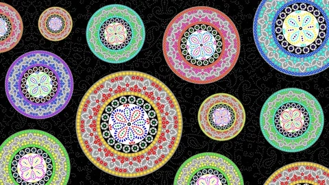 Abstract kaleidoscope motion background design Stock Footage 132230380