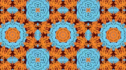 Abstract kaleidoscope motion background design Stock Footage 132230515