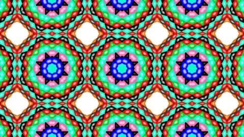 Abstract kaleidoscope motion background design Stock Footage 132230761