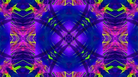 Abstract kaleidoscope motion background design Stock Footage 132231183