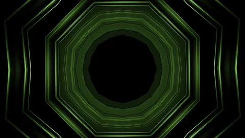 Abstract kaleidoscope motion background. Motion. Flying inside dark tunnel with Stock Illustration
