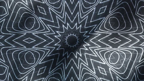 Abstract kaleidoscope motion pattern seamless loop background Stock Footage 328207482