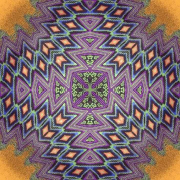 Abstract kaleidoscope or endless pattern. Stock Illustration