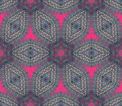 Abstract kaleidoscope or endless pattern. Stock Illustration