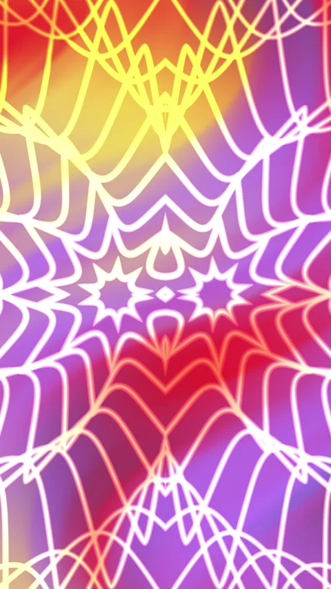 Abstract kaleidoscope overlay pattern great for web design backgrounds Vidéo 334601528