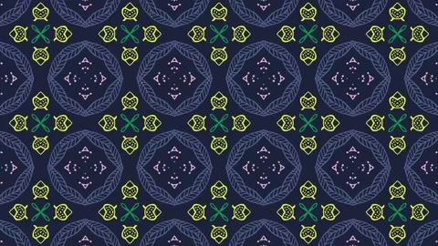Abstract kaleidoscope pattern background Stock Footage 154624748