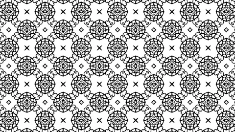 Abstract kaleidoscope pattern background Stock Footage 154650710