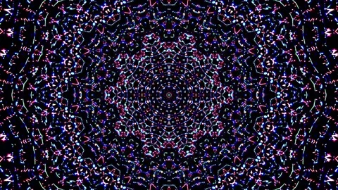 Abstract kaleidoscope pattern Stock Footage 201098271