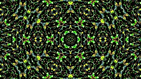 Abstract kaleidoscope pattern Stock Footage 201100623