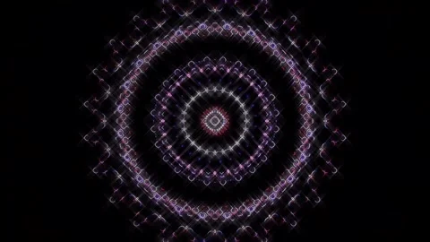 Abstract Kaleidoscope pattern with full colors. Magic mandala. 4k Stock Footage 297098098