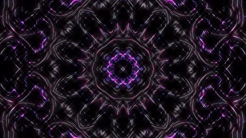 Abstract Kaleidoscope pattern with full colors. Magic mandala. 4k Stock Footage 297098212