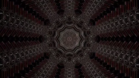 Abstract Kaleidoscope pattern with full colors. Magic mandala. 4k Stock Footage 297423069