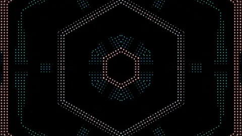 Abstract Kaleidoscope pattern with full colors. Magic mandala. 4k Stock-Footage 298031963