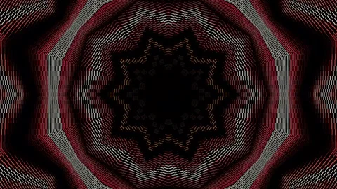 Abstract Kaleidoscope pattern with full colors. Magic mandala. 4k Stock-Footage 298222610