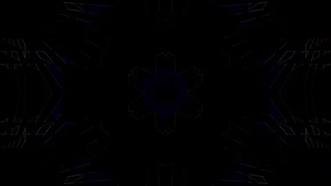 Abstract Kaleidoscope pattern with full colors. Magic mandala. 4k Stock Footage 302107162