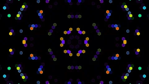Abstract Kaleidoscope pattern with full colors. Magic mandala. 4k Stock Footage 302173335