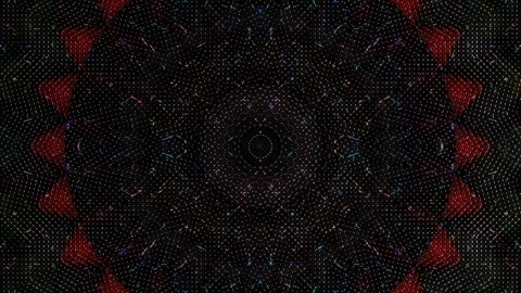 Abstract Kaleidoscope pattern with full colors. Magic mandala. 4k Stock Footage 303066706