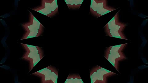 Abstract Kaleidoscope pattern with full colors. Magic mandala. 4k Stock Footage 303066824