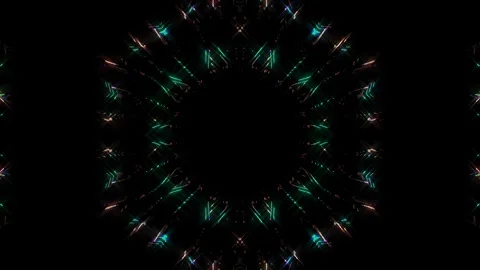 Abstract Kaleidoscope pattern with full colors. Magic mandala. 4k Stock Footage 303066899