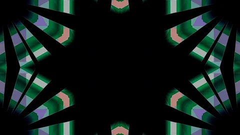 Abstract Kaleidoscope pattern with full colors. Magic mandala. 4k Stock Footage 303066902