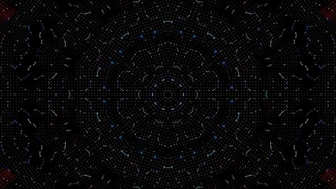 Abstract Kaleidoscope pattern with full colors. Magic mandala. 4k Stock Footage 303067019