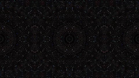 Abstract Kaleidoscope pattern with full colors. Magic mandala. 4k Stock Footage 303067058