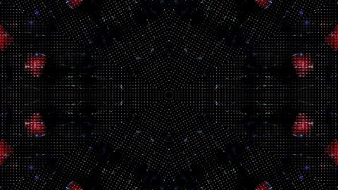 Abstract Kaleidoscope pattern with full colors. Magic mandala. 4k Stock Footage 303235765