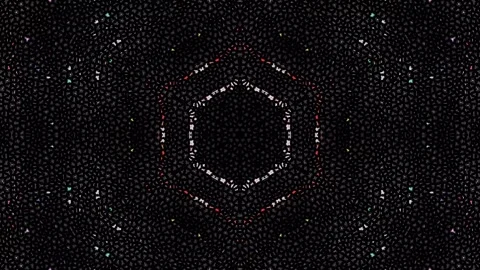 Abstract Kaleidoscope pattern with full colors. Magic mandala. 4k Stock Footage 303657088