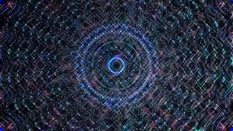Abstract Kaleidoscope pattern with full colors. Magic mandala. 4k Stock Footage 303773870