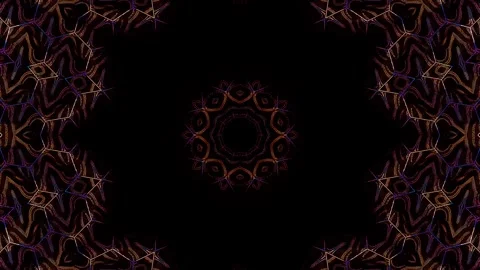 Abstract Kaleidoscope pattern with full colors. Magic mandala. 4k Stock Footage 303928870