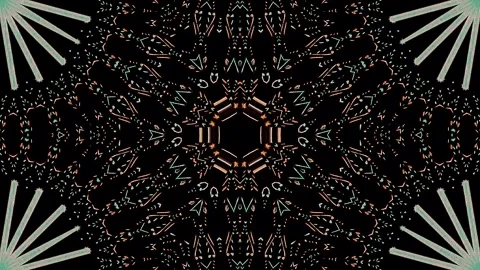 Abstract Kaleidoscope pattern with full colors. Magic mandala. 4k 스톡 동영상 303996082