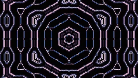Abstract Kaleidoscope pattern with full colors. Magic mandala. 4k Stock Footage 309857575