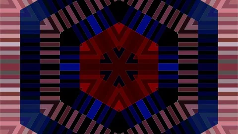 Abstract Kaleidoscope pattern with full colors. Magic mandala. 4k Stock Footage 321857888