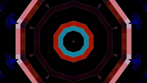Abstract Kaleidoscope pattern with full colors. Magic mandala. 4k Stock Footage 321857902