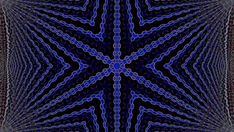 Abstract Kaleidoscope pattern with full colors. Magic mandala. 4k Stock Footage 321858049