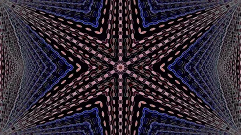 Abstract Kaleidoscope pattern with full colors. Magic mandala. 4k Stock Footage 321858065