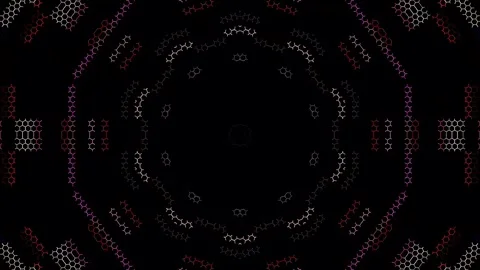 Abstract Kaleidoscope pattern with full colors. Magic mandala. 4k Stock Footage 322785284