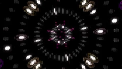 Abstract Kaleidoscope pattern with full colors. Magic mandala. 4k Stock Footage 323413831