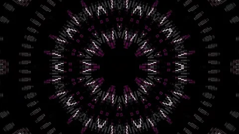 Abstract Kaleidoscope pattern with full colors. Magic mandala. 4k Stock Footage 323413840