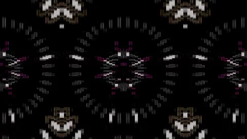 Abstract Kaleidoscope pattern with full colors. Magic mandala. 4k Stock Footage 323413912