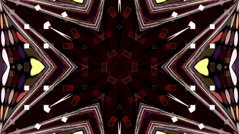 Abstract Kaleidoscope pattern with full colors. Magic mandala. 4k Stock Footage 325480586