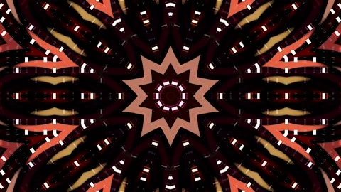 Abstract Kaleidoscope pattern with full colors. Magic mandala. 4k Stock Footage 325480633