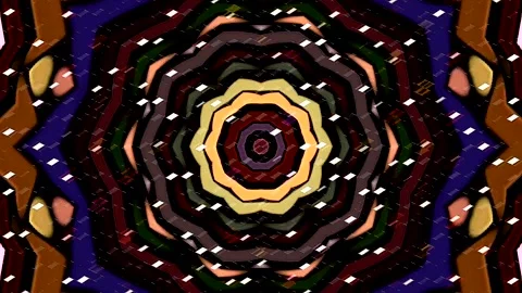 Abstract Kaleidoscope pattern with full colors. Magic mandala. 4k Stock Footage 325480642