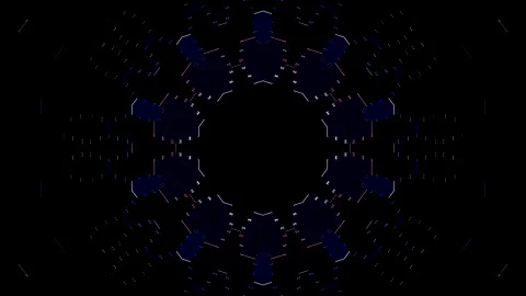 Abstract Kaleidoscope pattern with full colors. Magic mandala. 4k Stock Footage 325794456