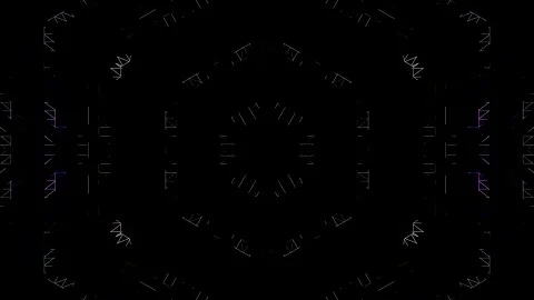 Abstract Kaleidoscope pattern with full colors. Magic mandala. 4k Stock Footage 325794922