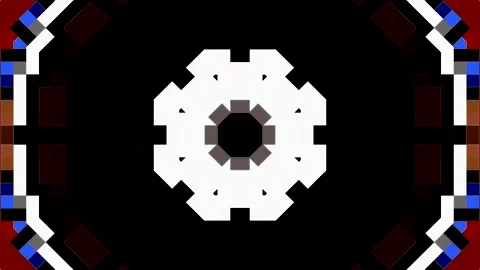 Abstract Kaleidoscope pattern with full colors. Magic mandala. 4k Stock Footage 327014033