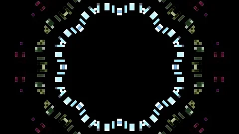 Abstract Kaleidoscope pattern with full colors. Magic mandala. 4k Stock Footage 327014041
