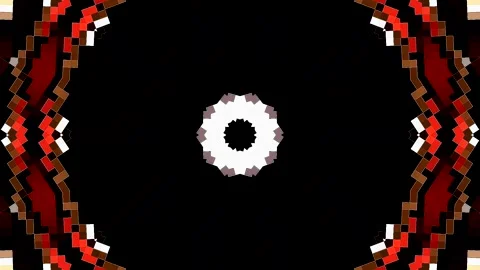 Abstract Kaleidoscope pattern with full colors. Magic mandala. 4k Stock Footage 327014102