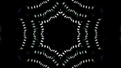 Abstract Kaleidoscope pattern with full colors. Magic mandala. 4k Video stock 327137553