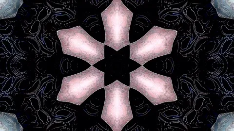 Abstract Kaleidoscope pattern with full colors. Magic mandala. 4k Stock Footage 327234084